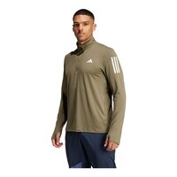 adidas Men's Own The Run 1/2 Zip Long Sleeve Track Top Front_Angled_Left