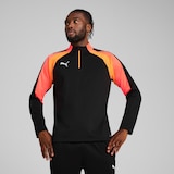 PUMA Men's Liga 1/4 Zip Long Sleeve Top Front_Flat