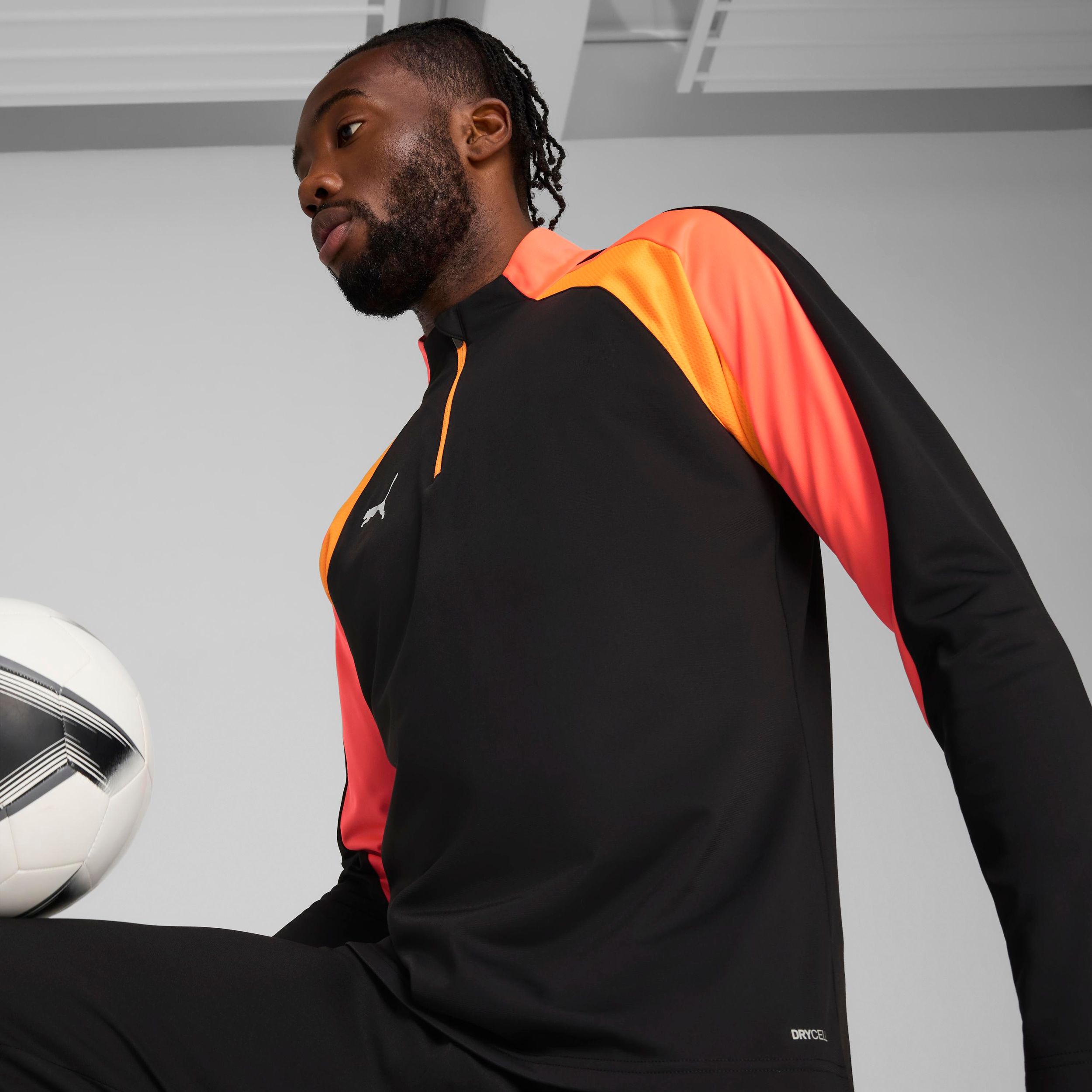 PUMA Men's Liga 1/4 Zip Long Sleeve Top