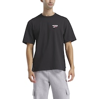 Reebok Men's High School Shaq Logo T-Shirt Front_Flat