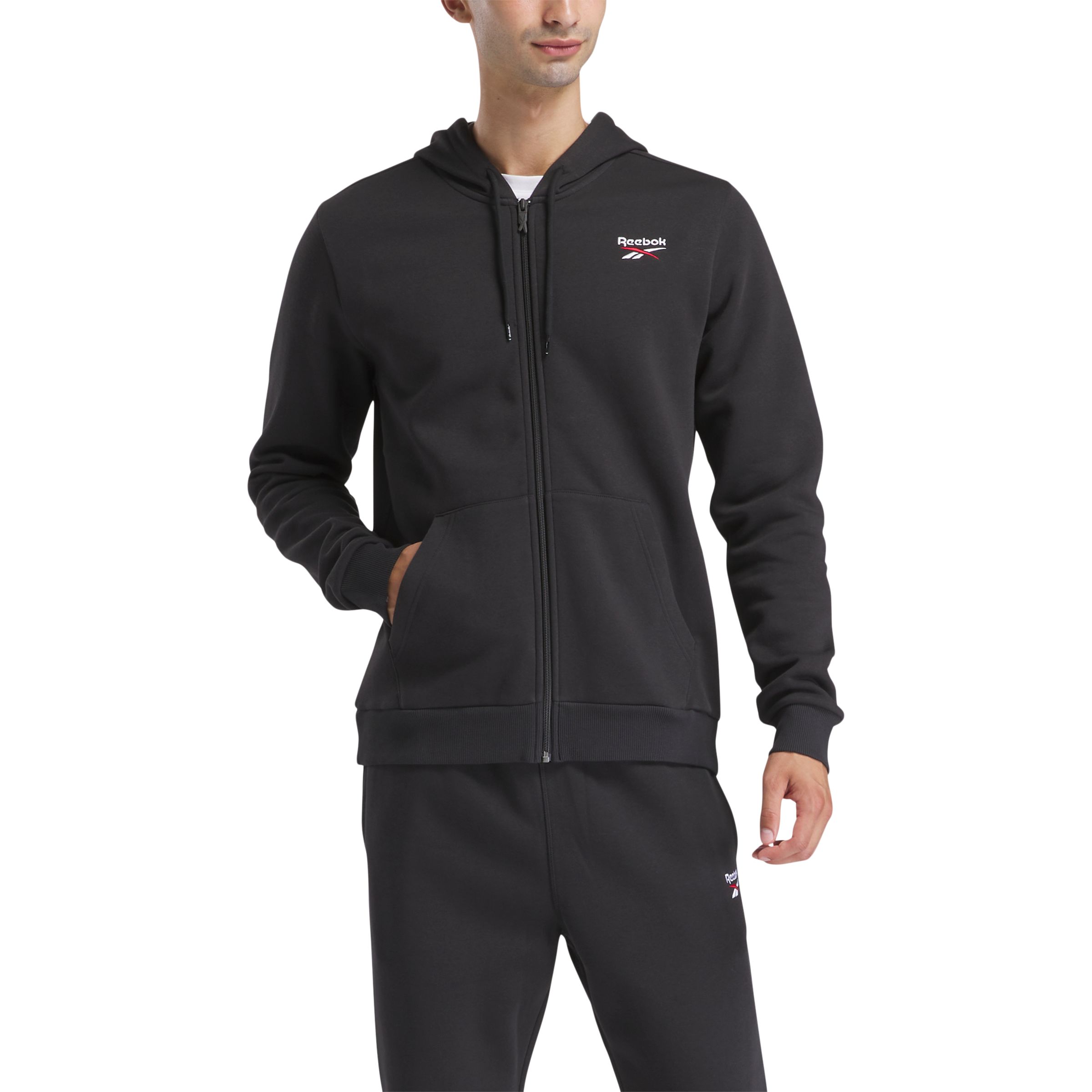 Reebok Men's Identity Small Logo Full Zip Hoodie