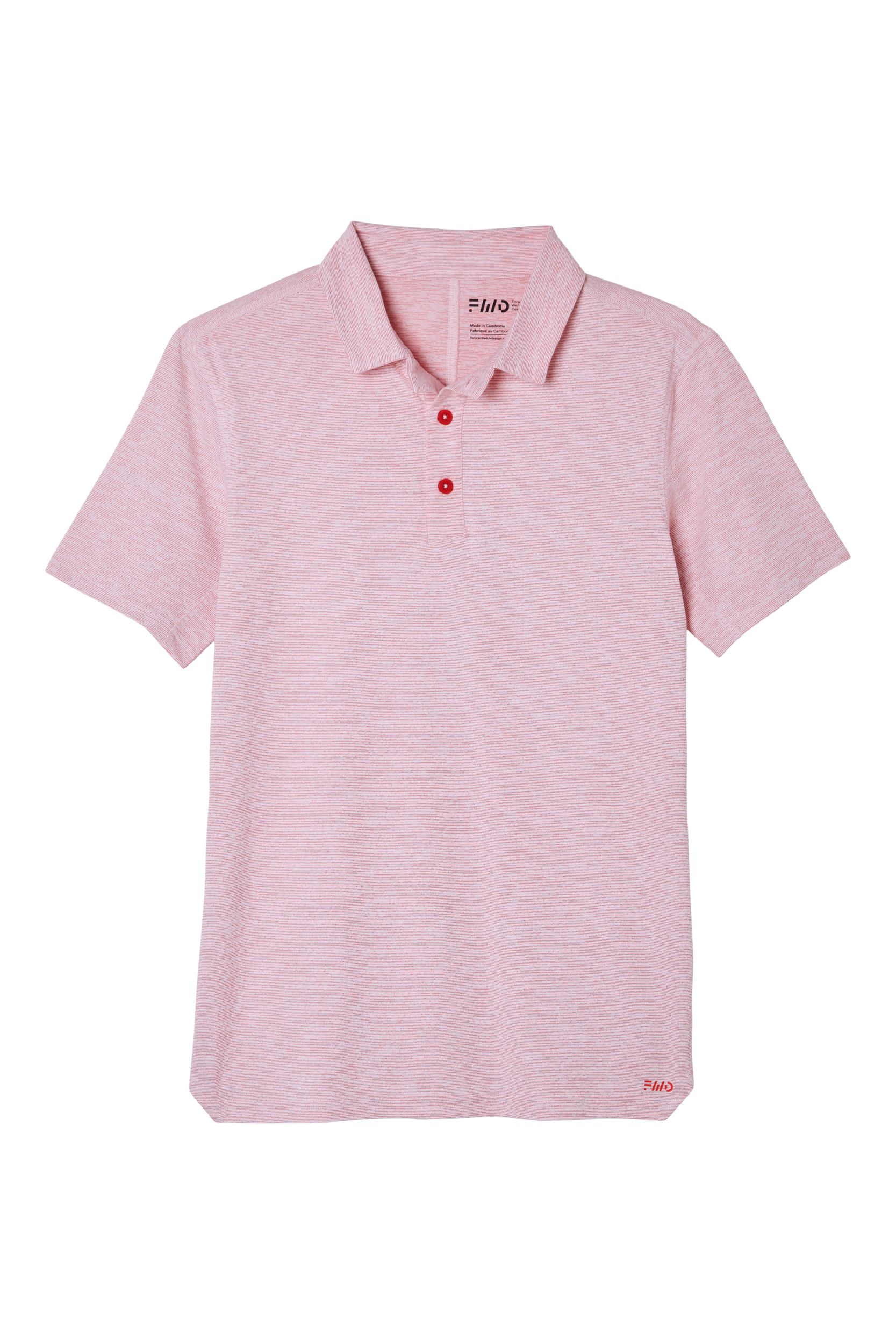 FWD Men's Digi Stripe Tech Polo T Shirt