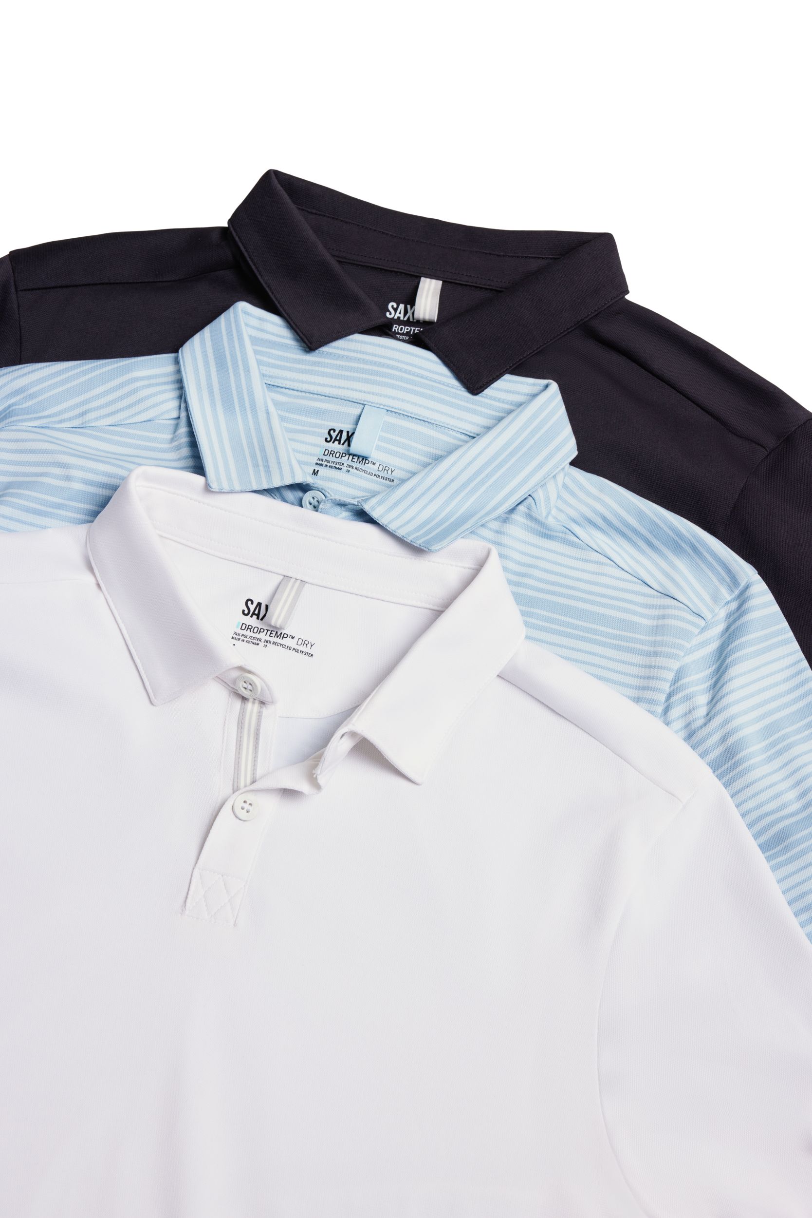 SAXX Men's DropTemp® Dry Polo T Shirt