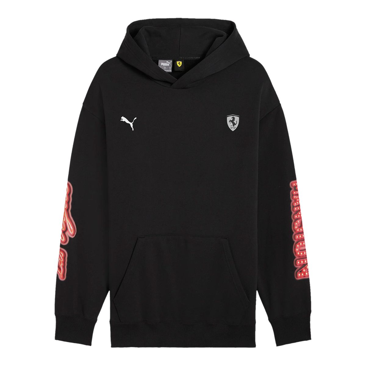 PUMA Men's Ferrari Race Neon Pullover Hoodie