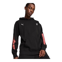 PUMA Men's Ferrari Race Neon Pullover Hoodie Front_Angled_Right