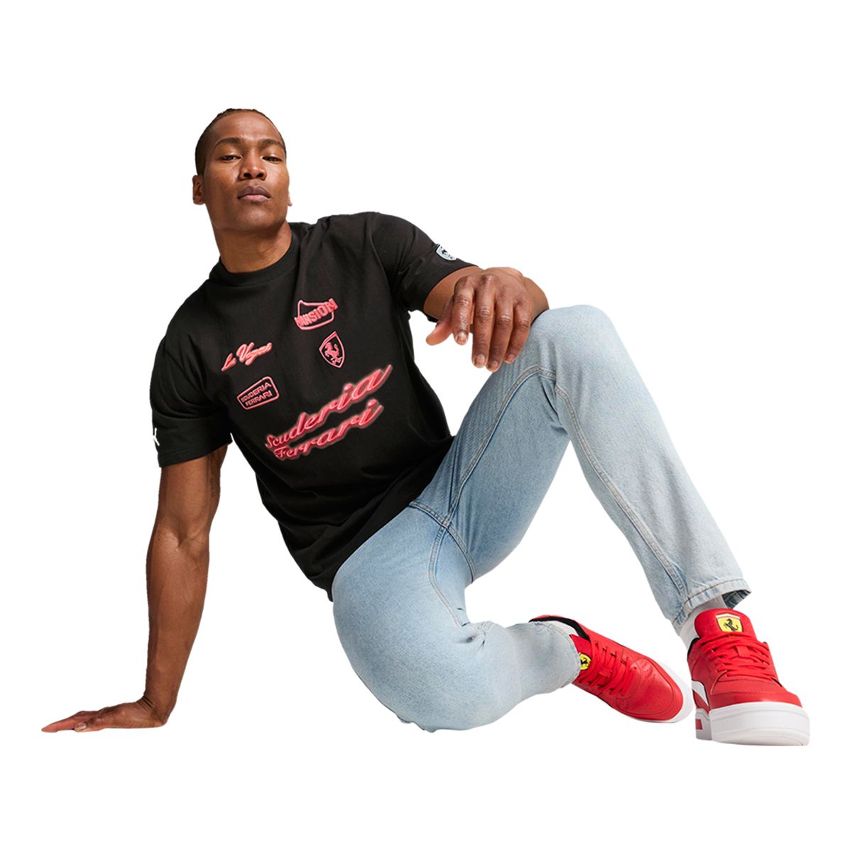 PUMA Men's Ferrari Race Neon T Shirt