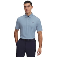 Under Armour Golf Men's Playoff 3.0 Stripe Polo T Shirt Front_Flat