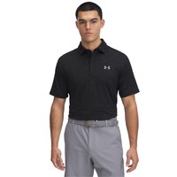 Under Armour Golf Men's Drive Jacquard Polo T Shirt Front_Flat