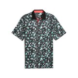 PUMA Men's Cloudspun Abstract Camo Polo T Shirt Front_Flat