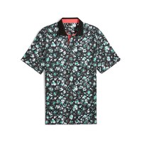 PUMA Men's Cloudspun Abstract Camo Polo T Shirt Front_Flat