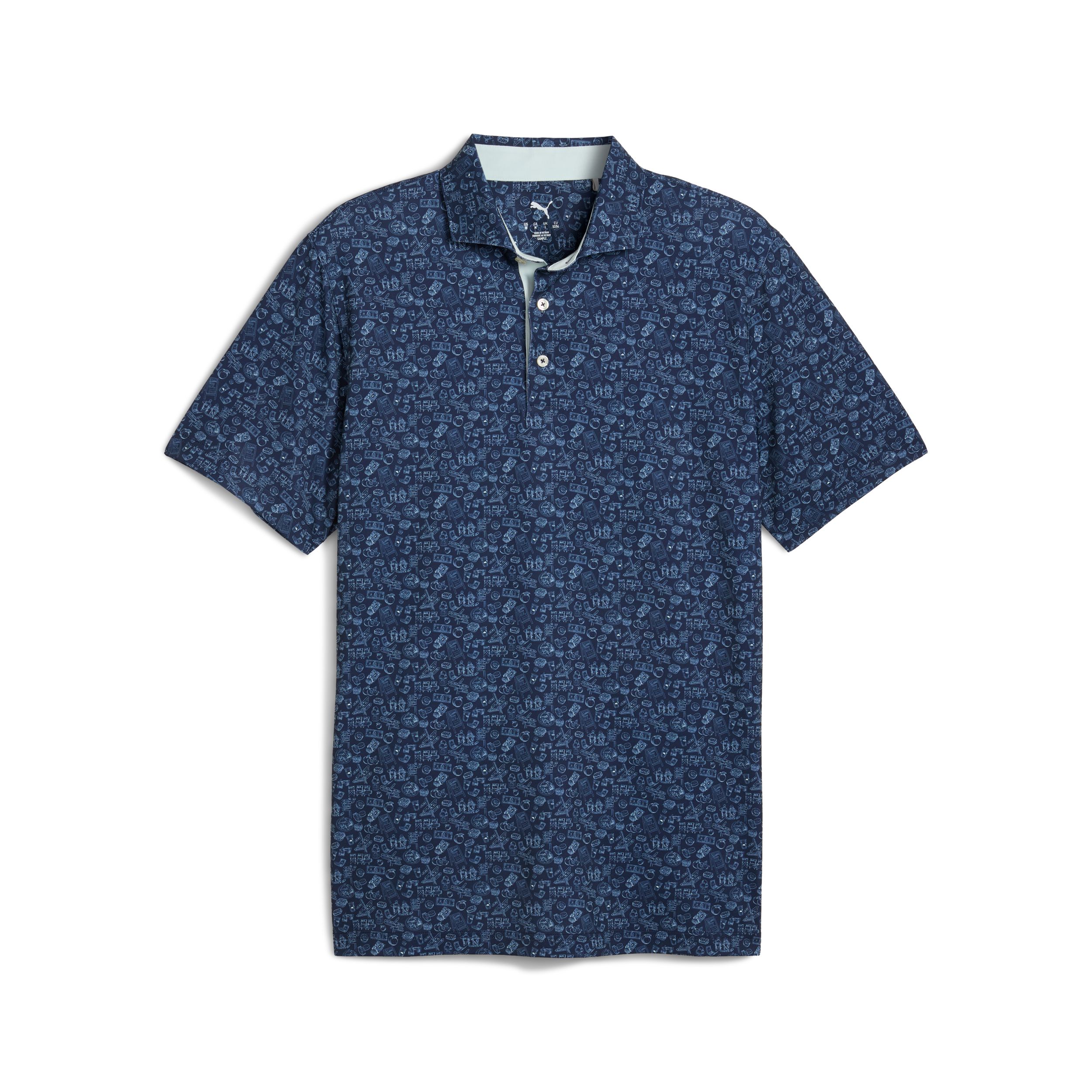 PUMA Men's MATTR Peach Stand Polo T Shirt