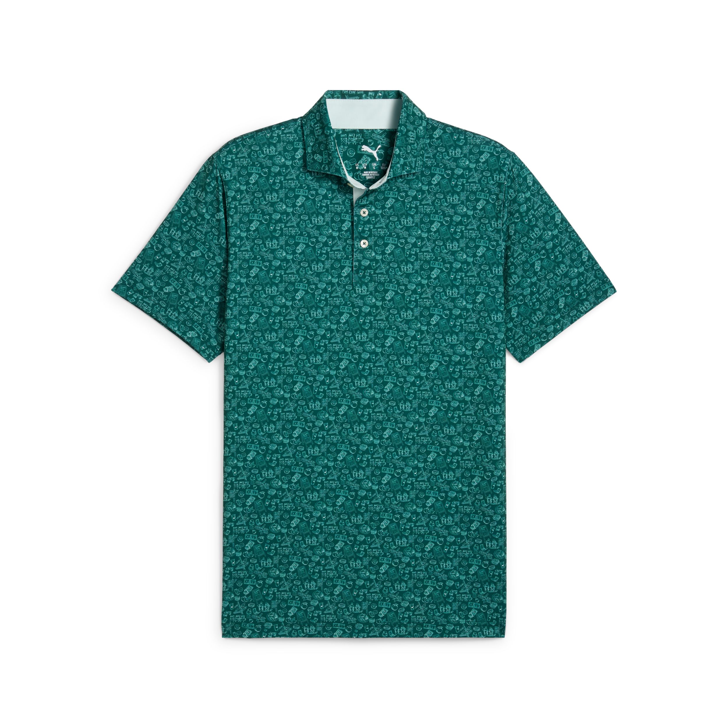 PUMA Men's MATTR Peach Stand Polo T Shirt