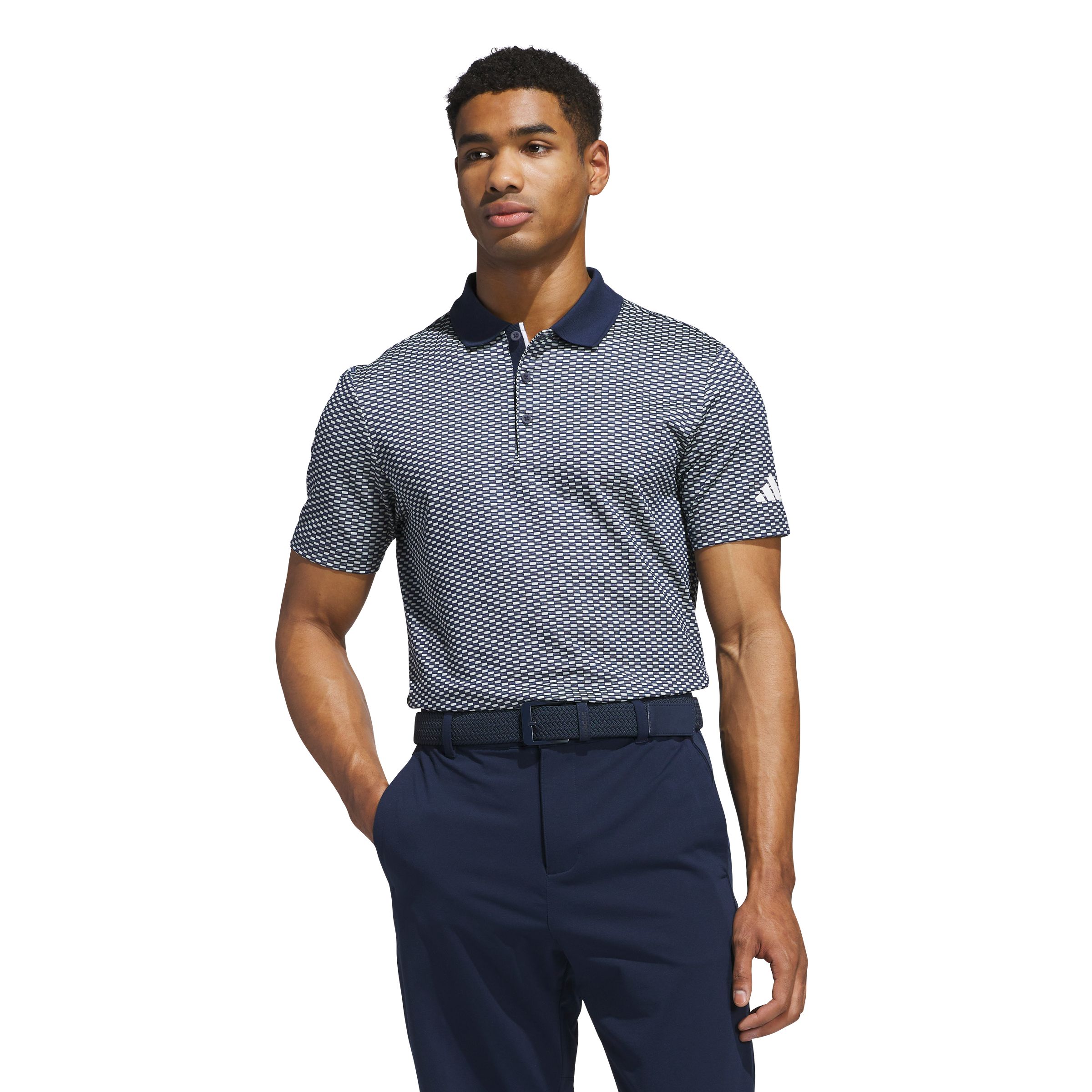 adidas Golf Men's Beyond The Course Textured Polo T Shirt