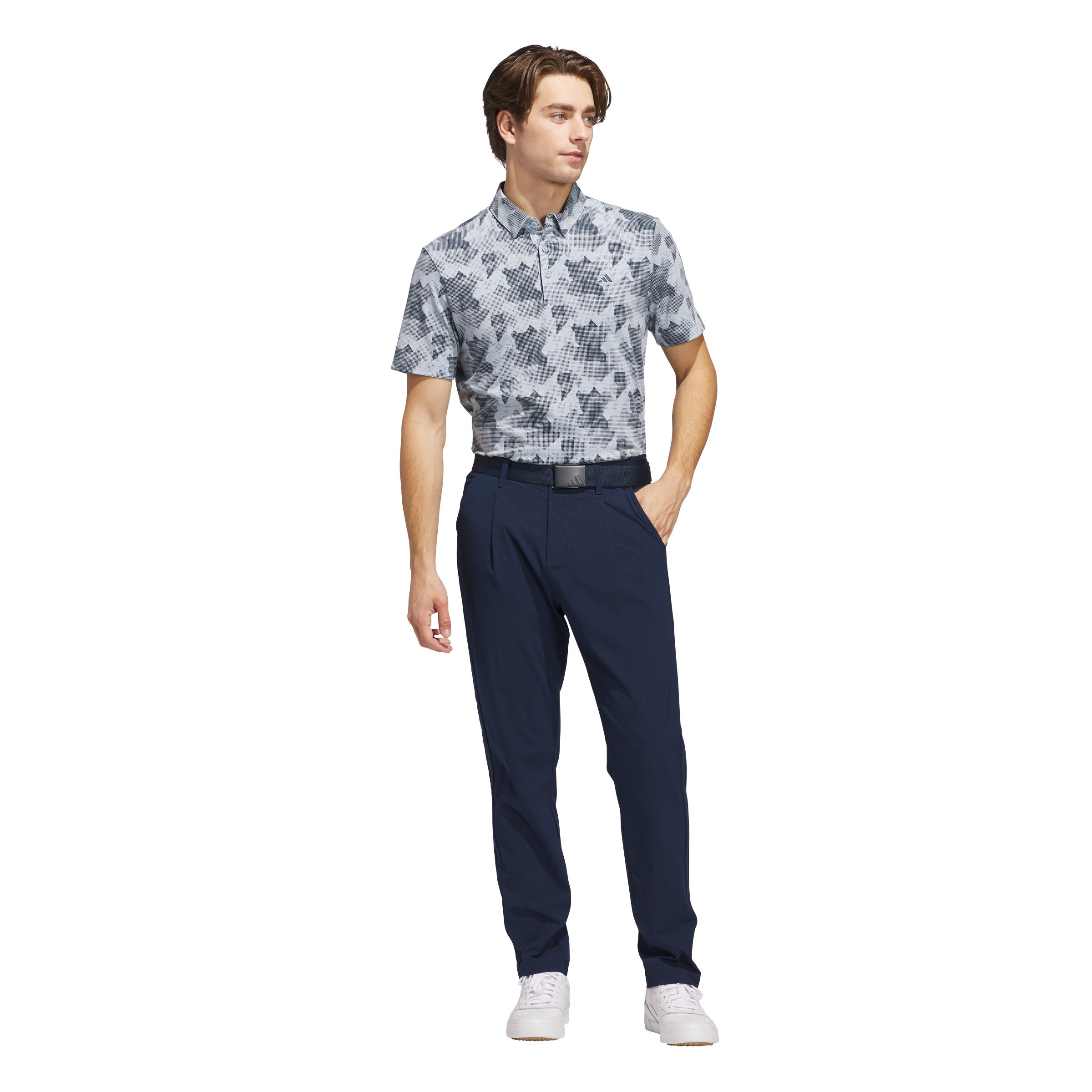adidas Golf Men's Go-To Print Polo T Shirt