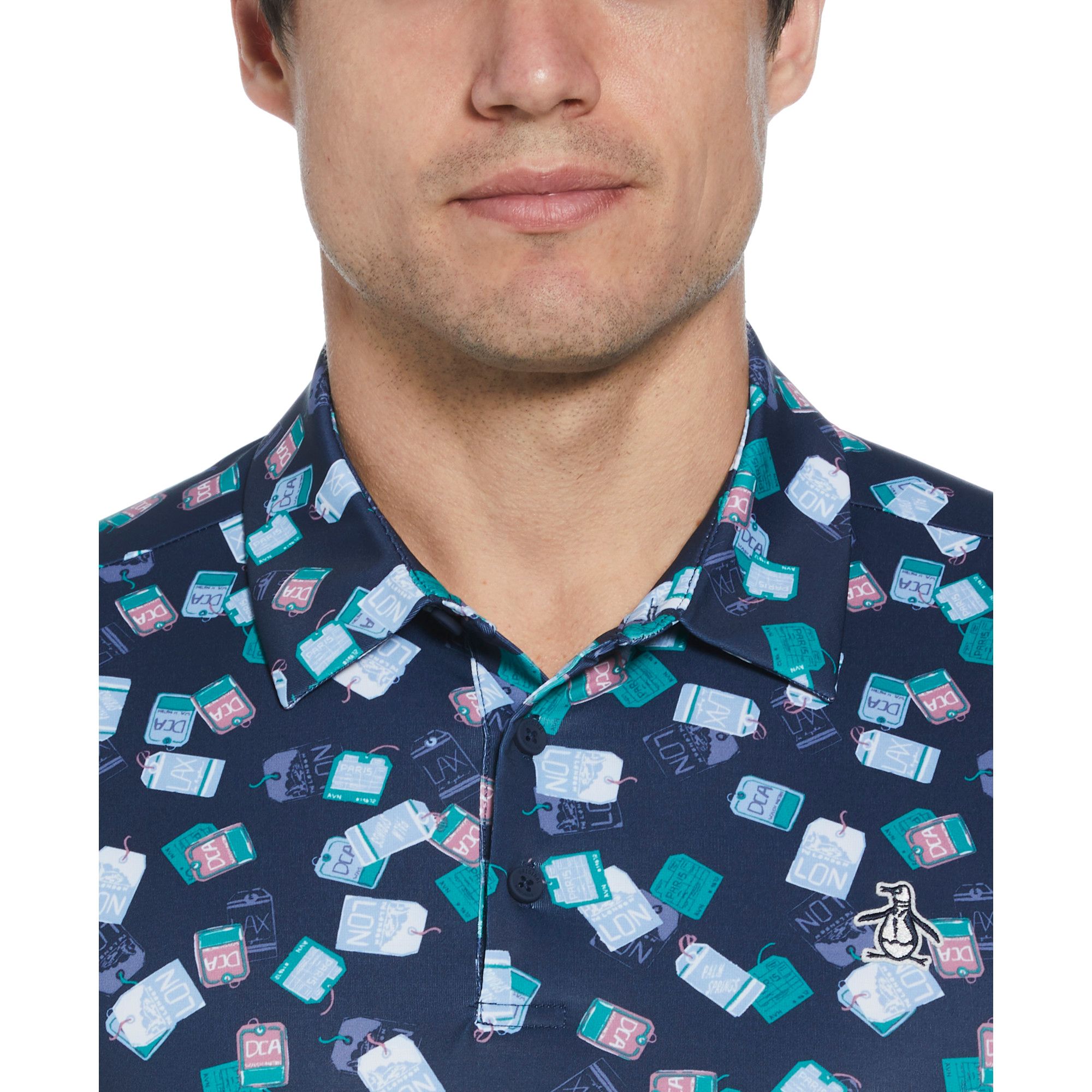 Original Penguin Men's Pete's Travel Tag Polo T Shirt