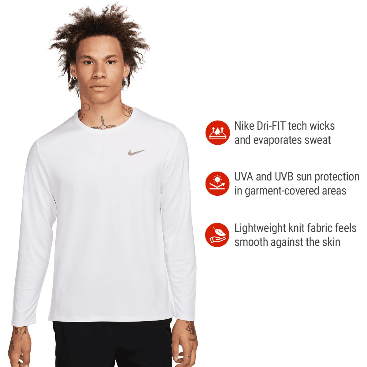 Nike Men's Miler Dri-FIT Long Sleeve Shirt