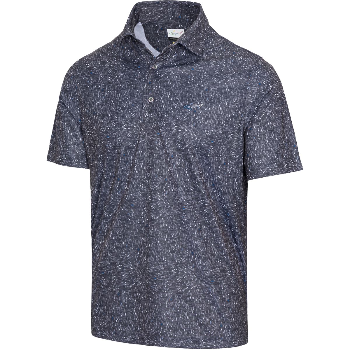 Greg Norman Golf Men's Shark Frenzy Print Polo T Shirt