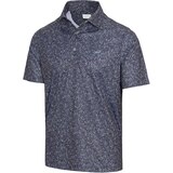 Greg Norman Golf Men's Shark Frenzy Print Polo T Shirt Front_Angled_Left
