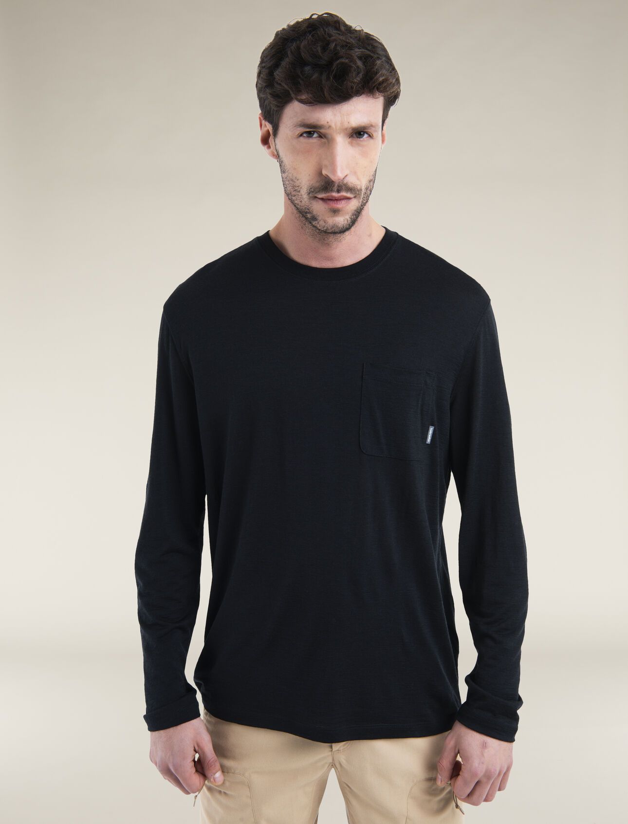 Icebreaker Men's 150 Tech Lite Relaxed Pocket Long Sleeve T Shirt