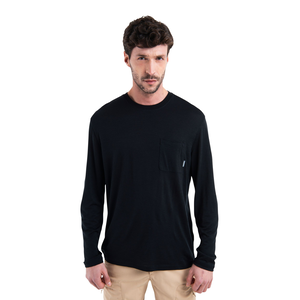 Icebreaker Men's 150 Tech Lite Relaxed Pocket Long Sleeve T Shirt