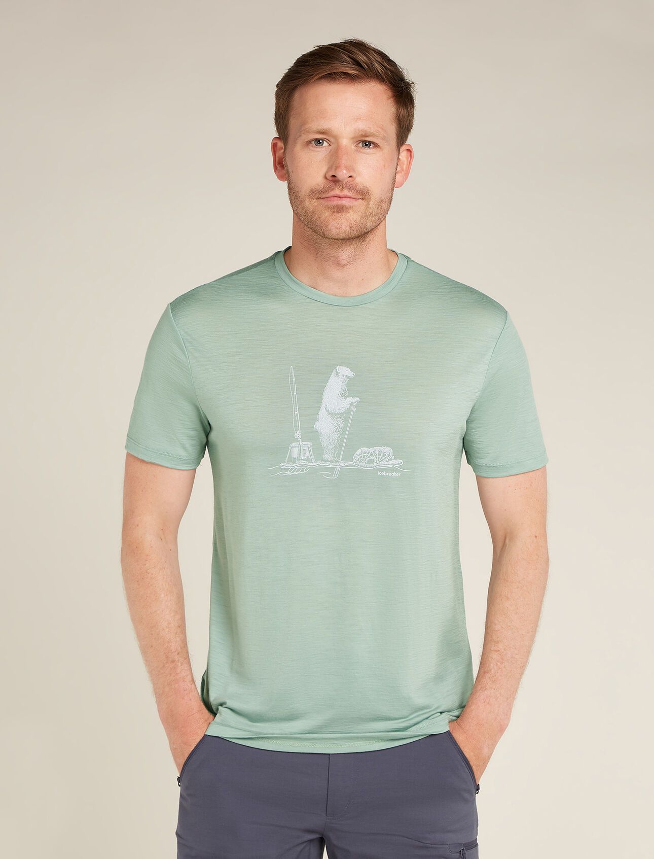 Icebreaker Men's 150 Tech Lite Polar Paddle T Shirt