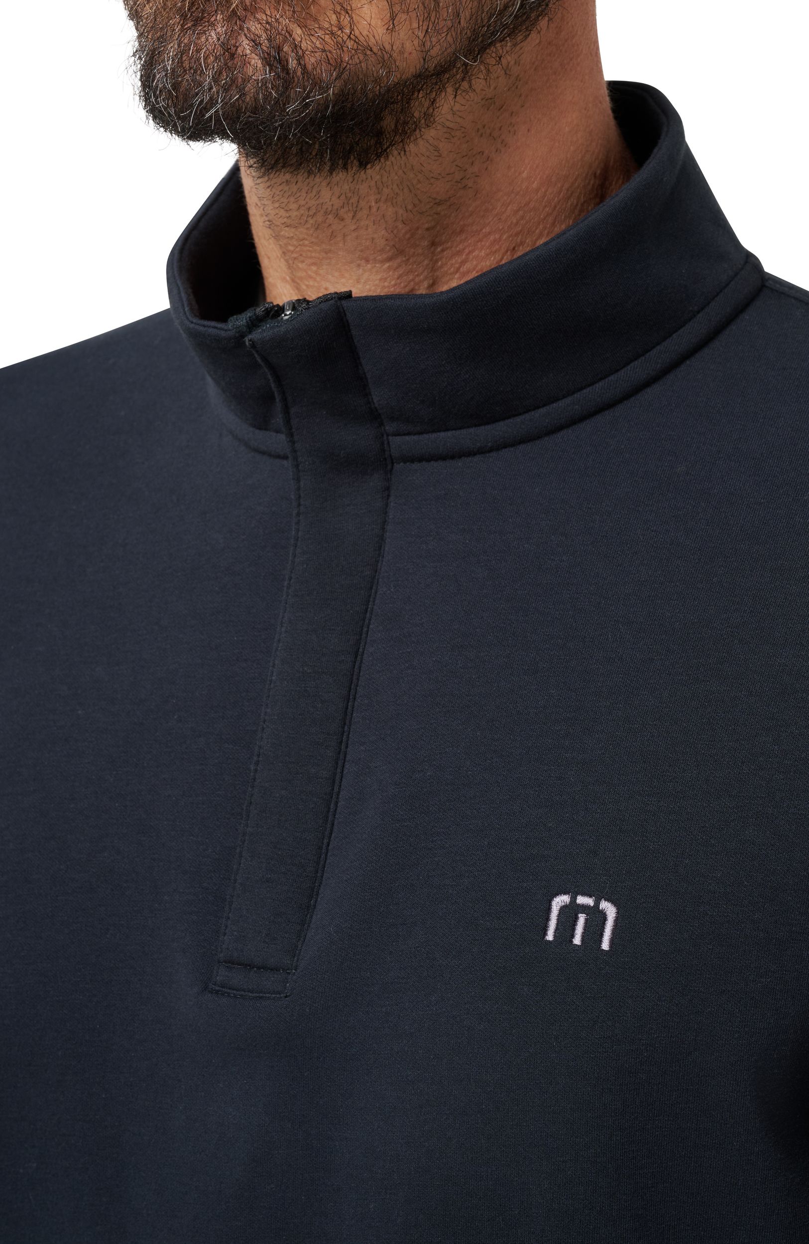 TravisMathew Men's Cloud 2.0 Quarter Zip Long Sleeve Polo Top