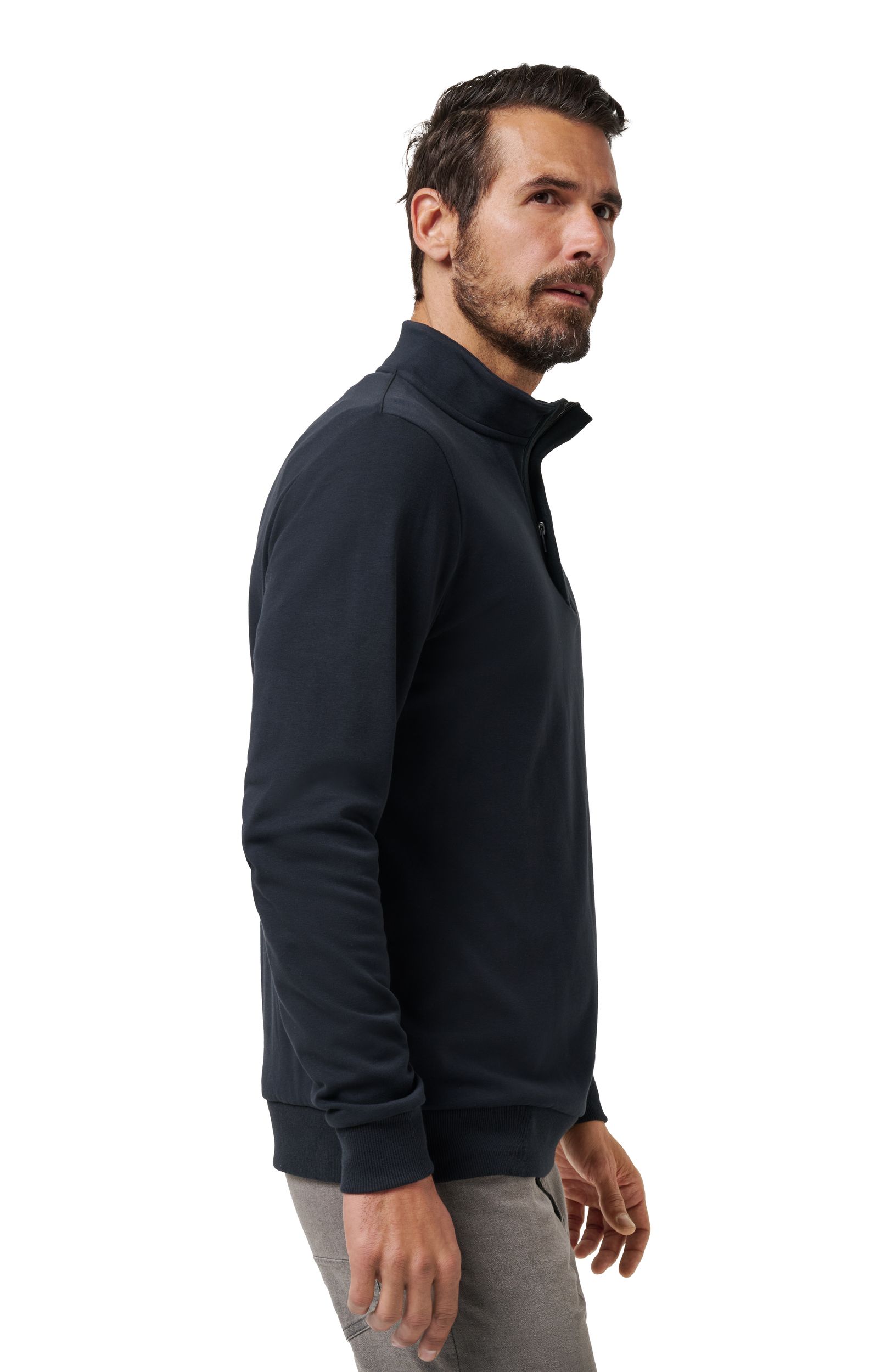 TravisMathew Men's Cloud 2.0 Quarter Zip Long Sleeve Polo Top