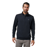 TravisMathew Men's Cloud 2.0 Quarter Zip Long Sleeve Polo Top Front_Flat