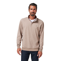 TravisMathew Men's Cloud 2.0 Quarter Zip Long Sleeve Polo Top