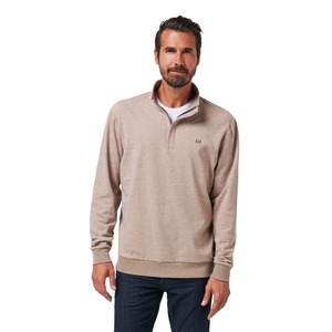 TravisMathew Men's Cloud 2.0 Quarter Zip Long Sleeve Polo Top