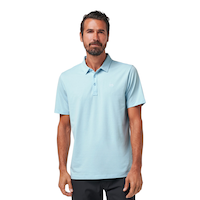 TravisMathew Men's The Heater Polo T Shirt Front_Flat