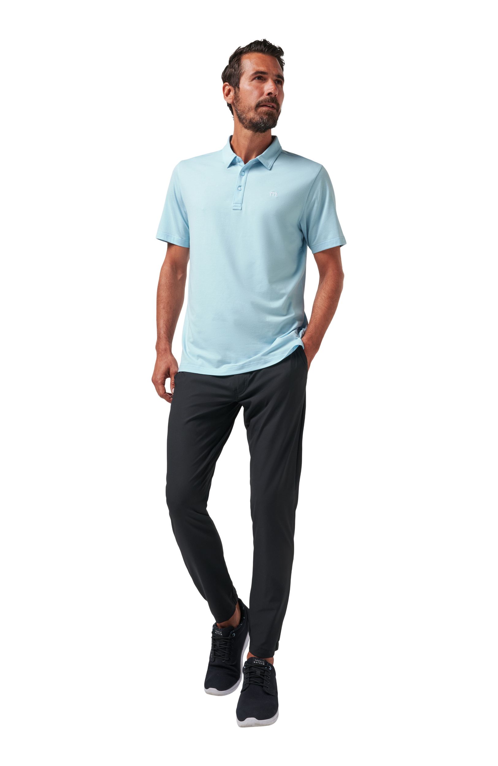 TravisMathew Men's The Heater  Short Sleeve Golf Polo T Shirt