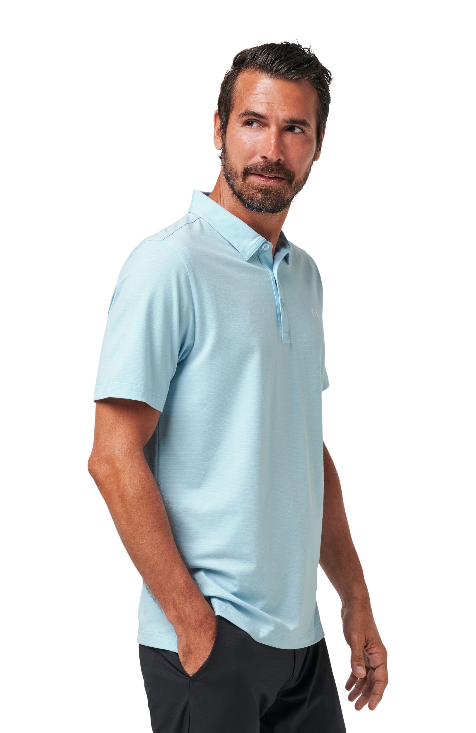 TravisMathew Men's The Heater  Short Sleeve Golf Polo T Shirt