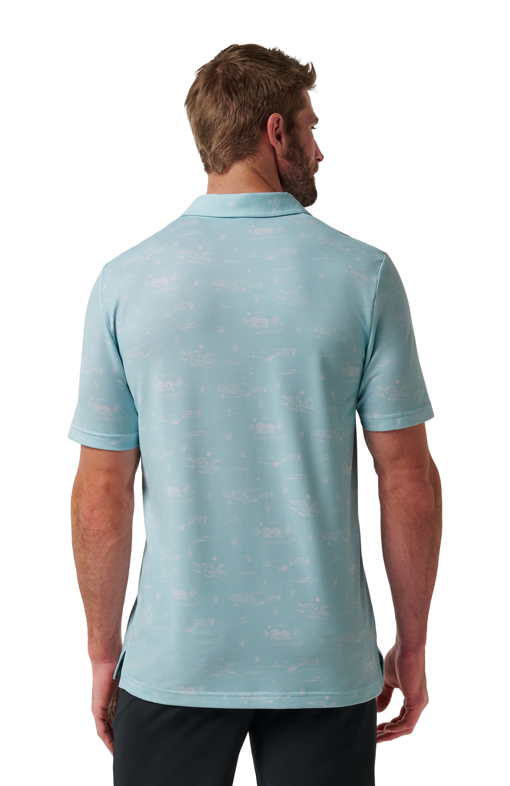 TravisMathew Men's Featherweight City Polo T Shirt