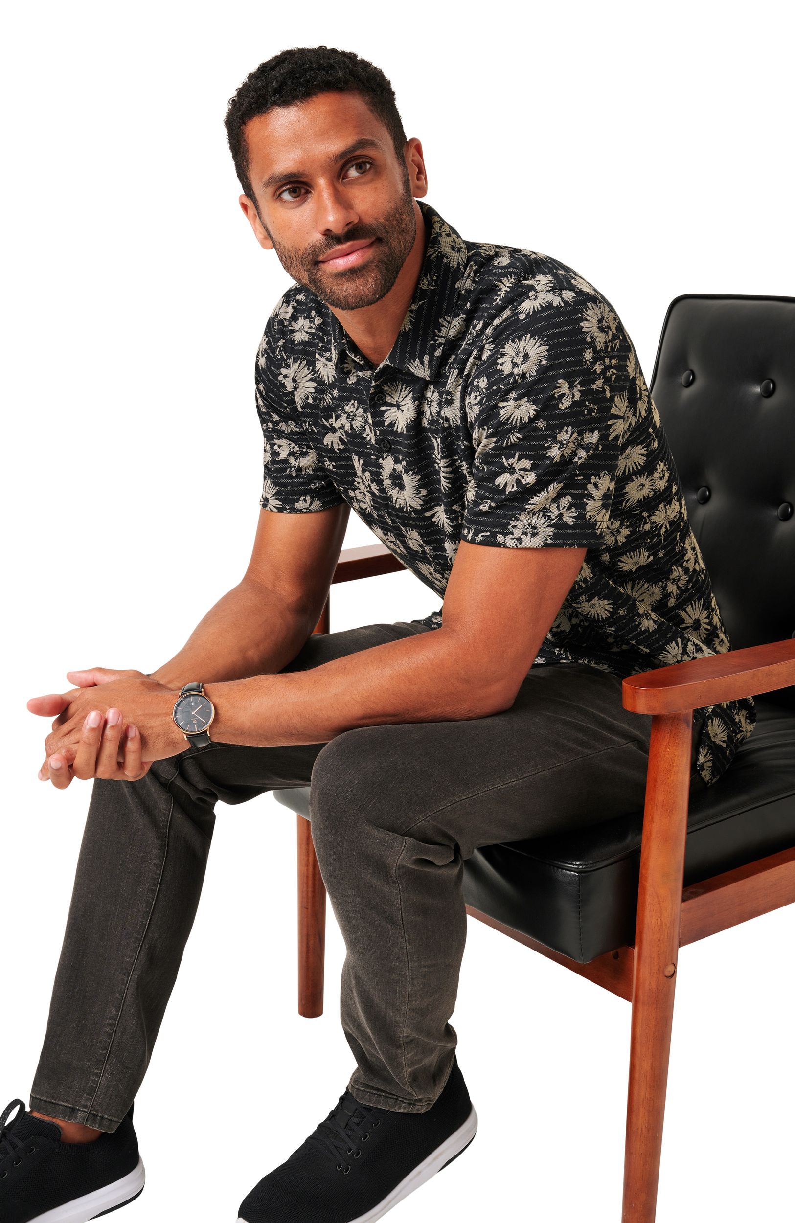 TravisMathew Men's Shaded Grove Polo T Shirt