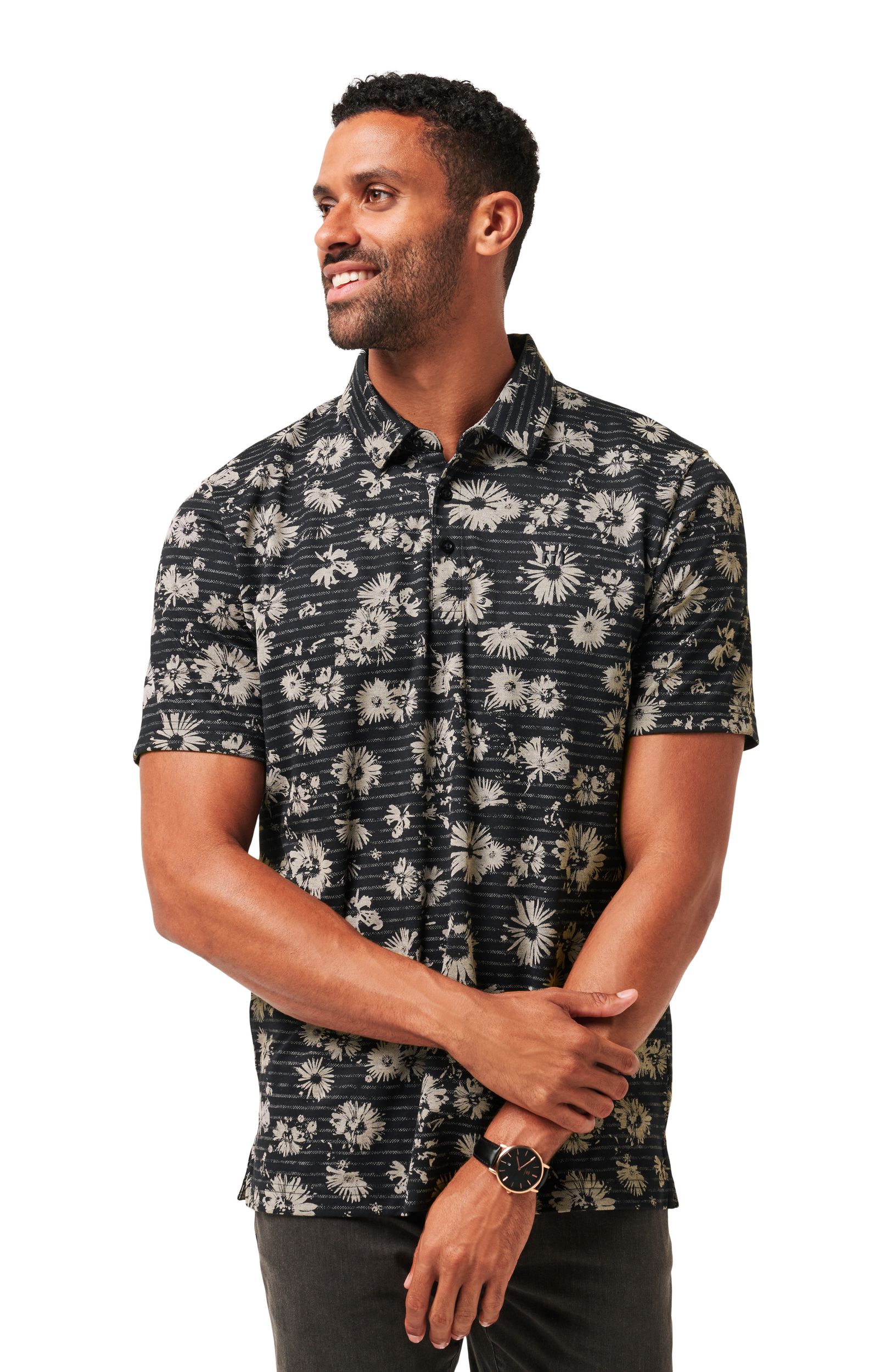 TravisMathew Men's Shaded Grove Polo T Shirt