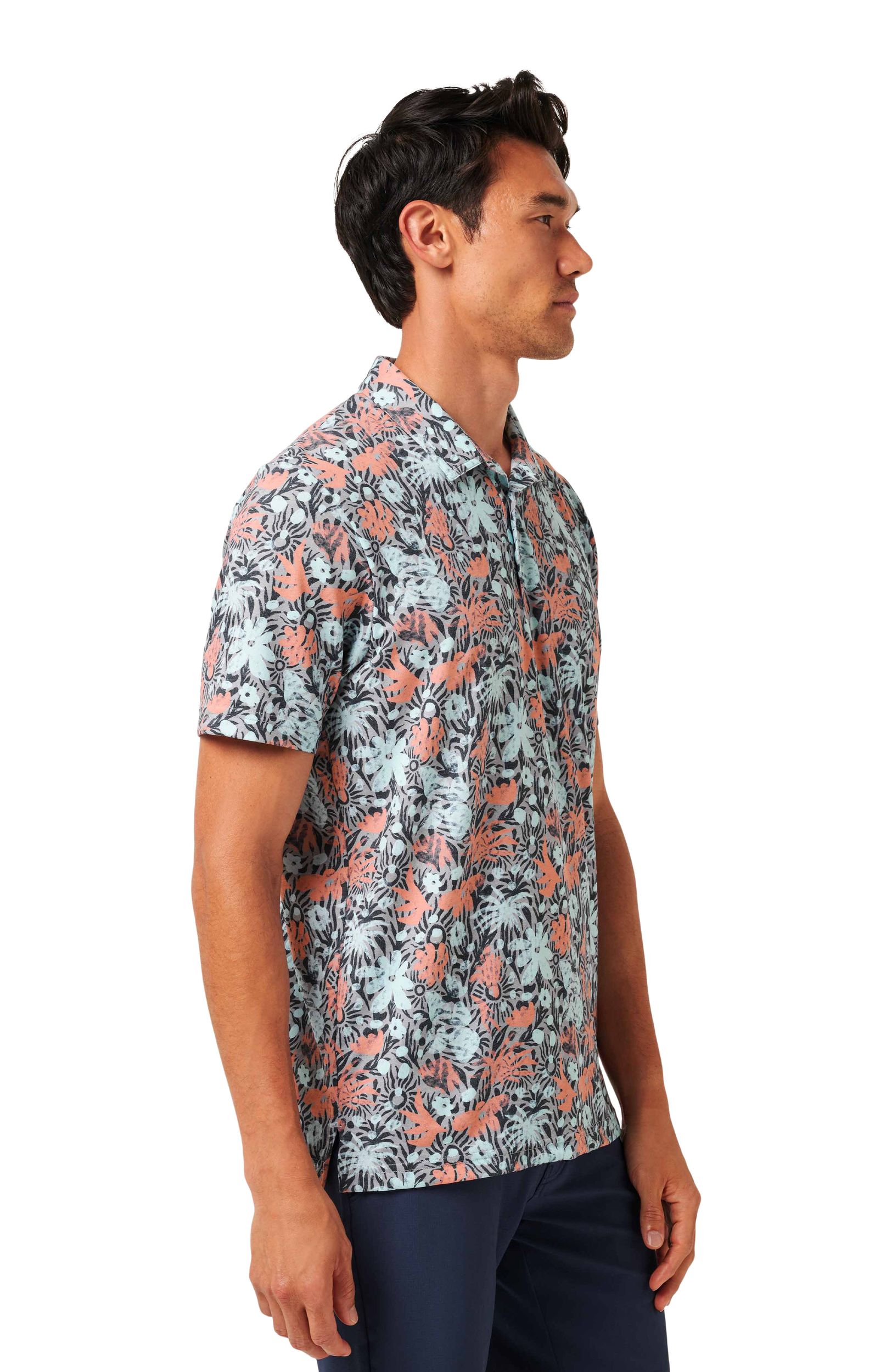 TravisMathew Men's Featherweight Sands Polo T-Shirt