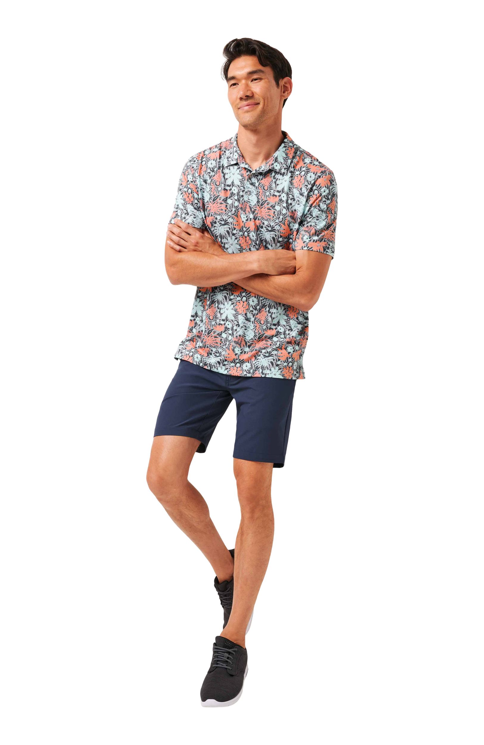 TravisMathew Men's Featherweight Sands Polo T-Shirt