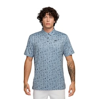 Nike Golf Men's Dri-FIT Tour Poa Print Polo T Shirt Front_Flat
