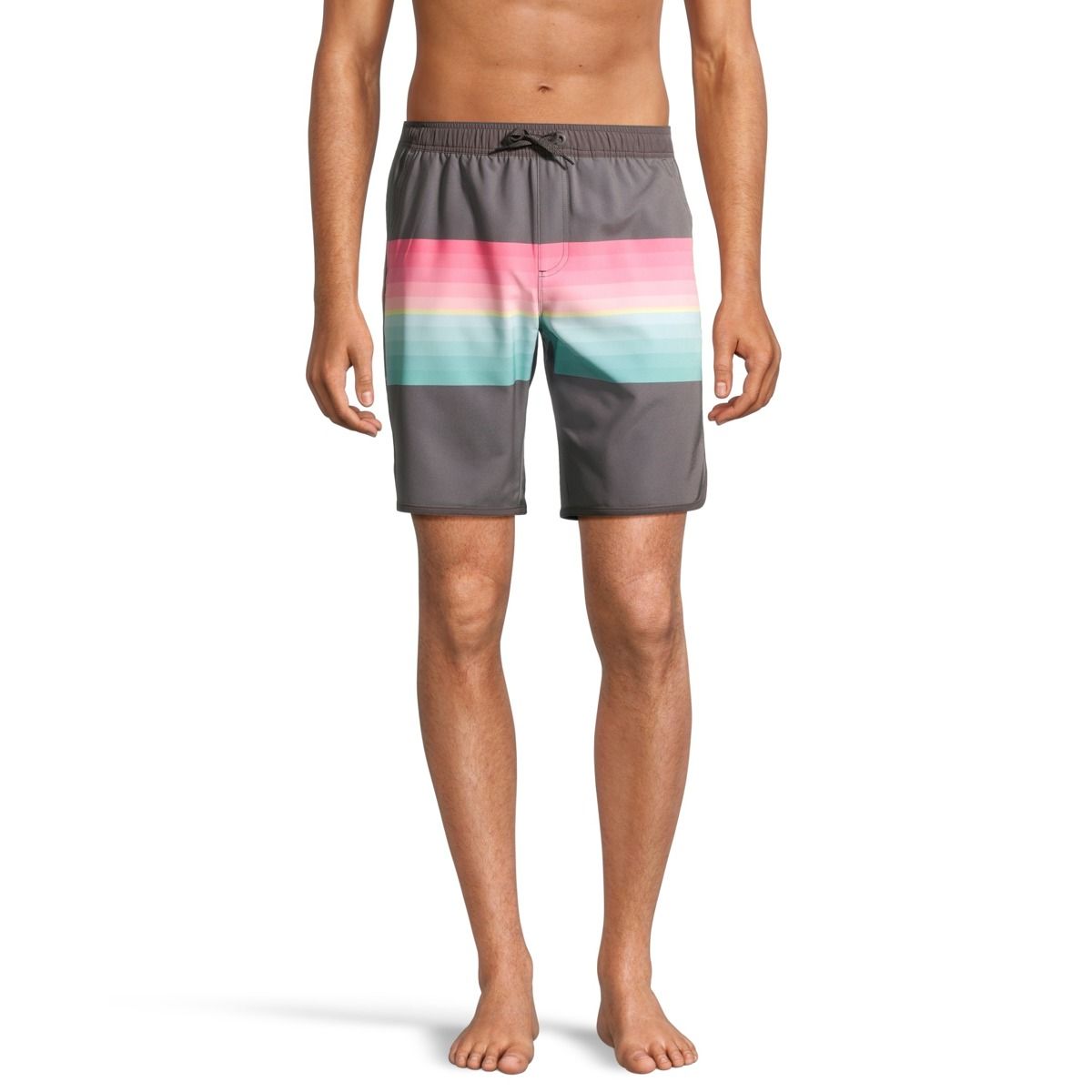 Ripzone Men's Rylan Striped 19 Inch Swim Trunks