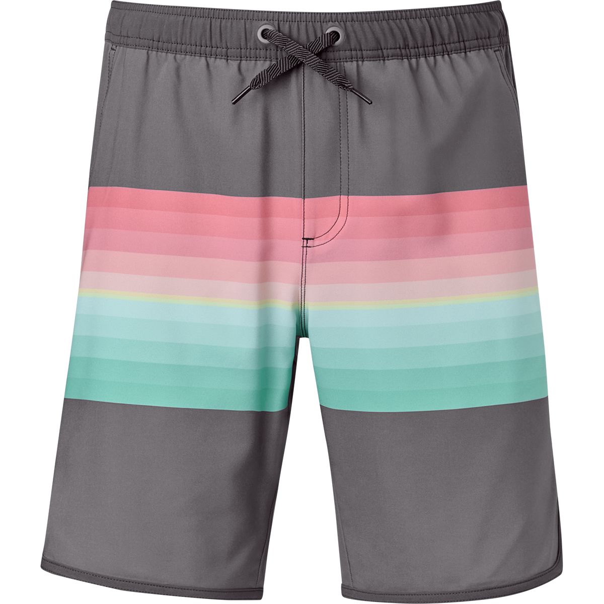 Ripzone Men's Rylan Striped 19 Inch Swim Trunks