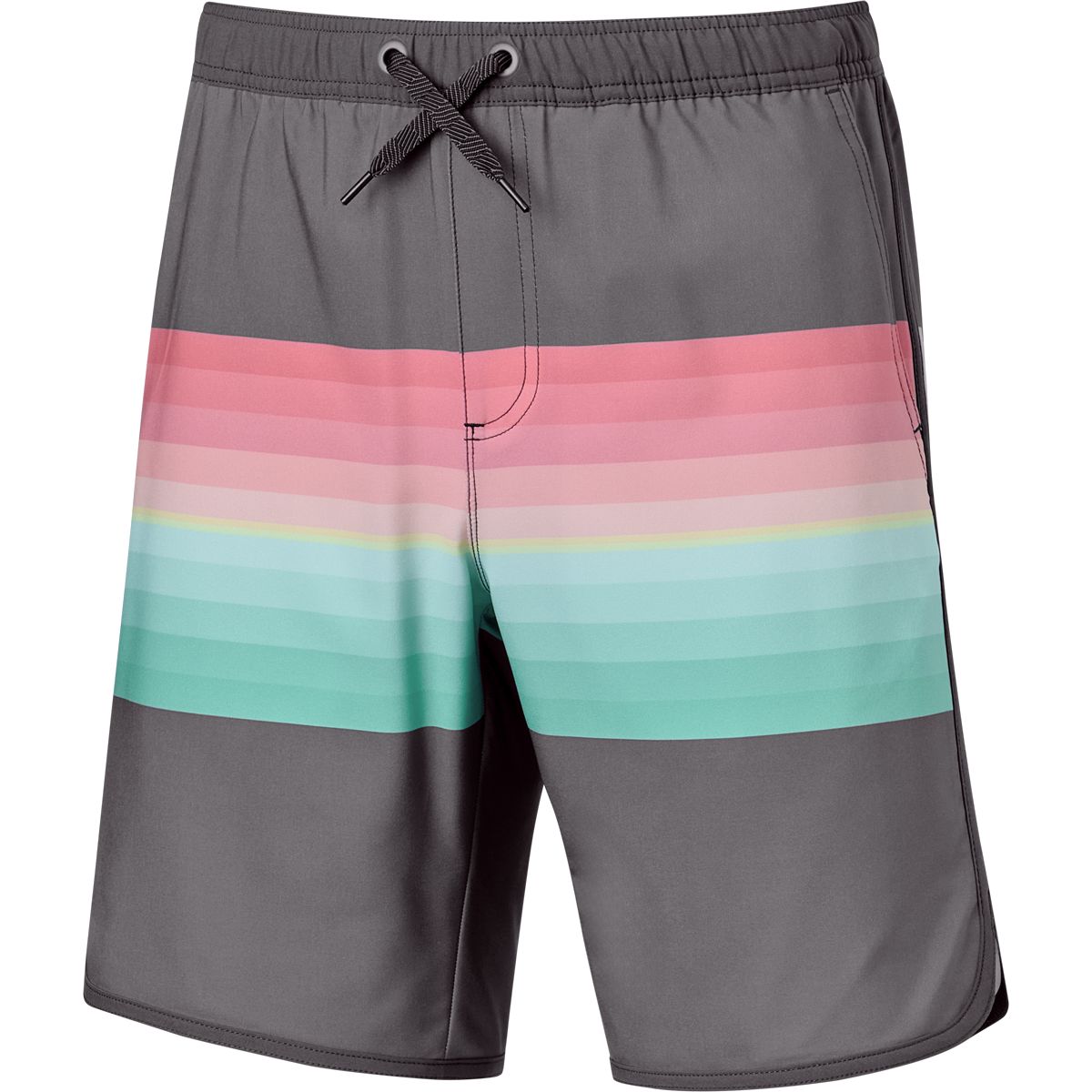 Ripzone Men's Rylan Striped 19 Inch Swim Trunks