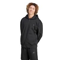 adidas Men's Sportswear All SZN Full Zip Hoodie Front_Angled_Left