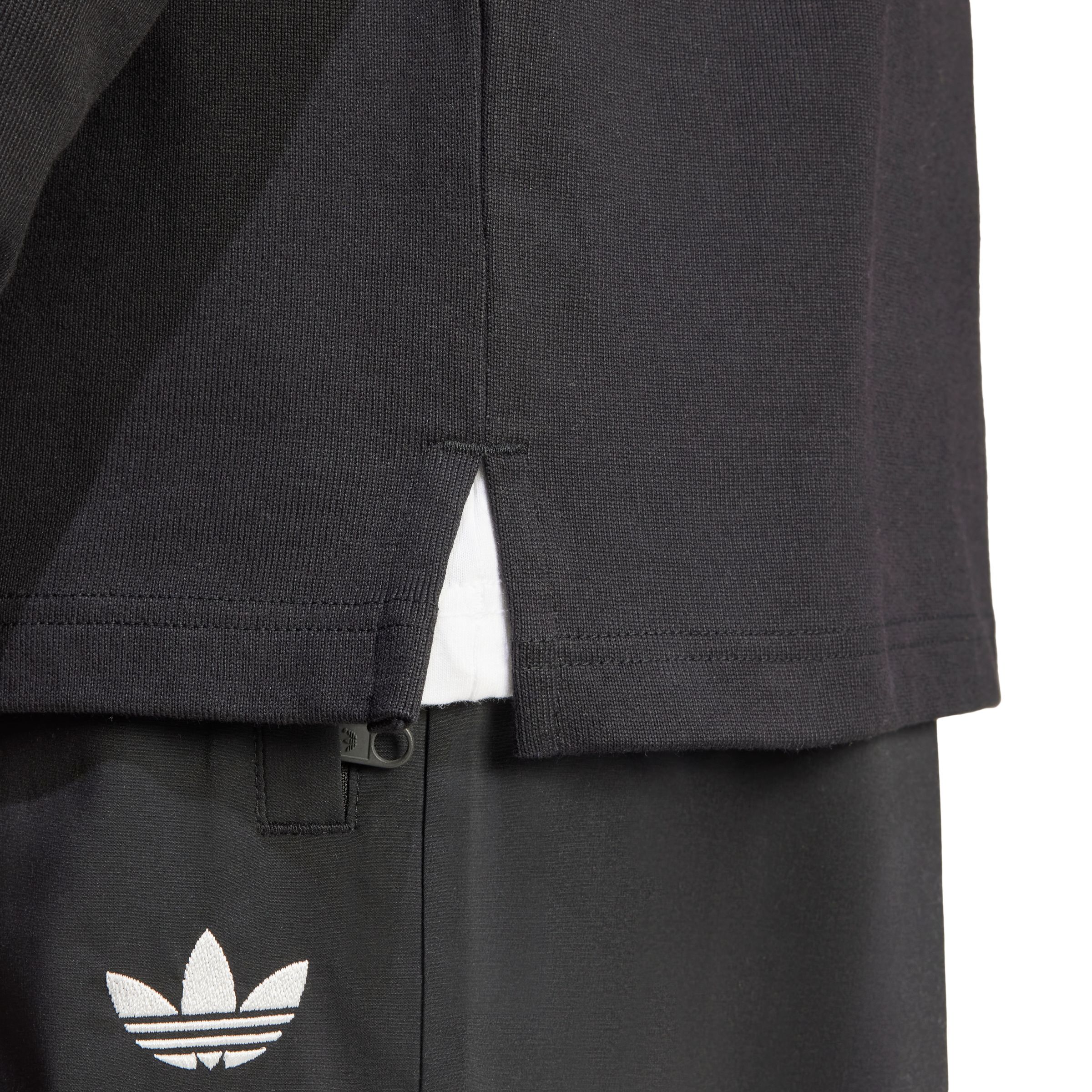 adidas Originals Men's 3-Stripe Rugby Long Sleeve Polo Top