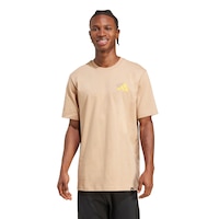 adidas Men's Sportswear Cheese Stripe T Shirt Front_Flat