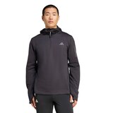 adidas Men's Own The Run Base Half-Zip Running Hoodie Front_Flat