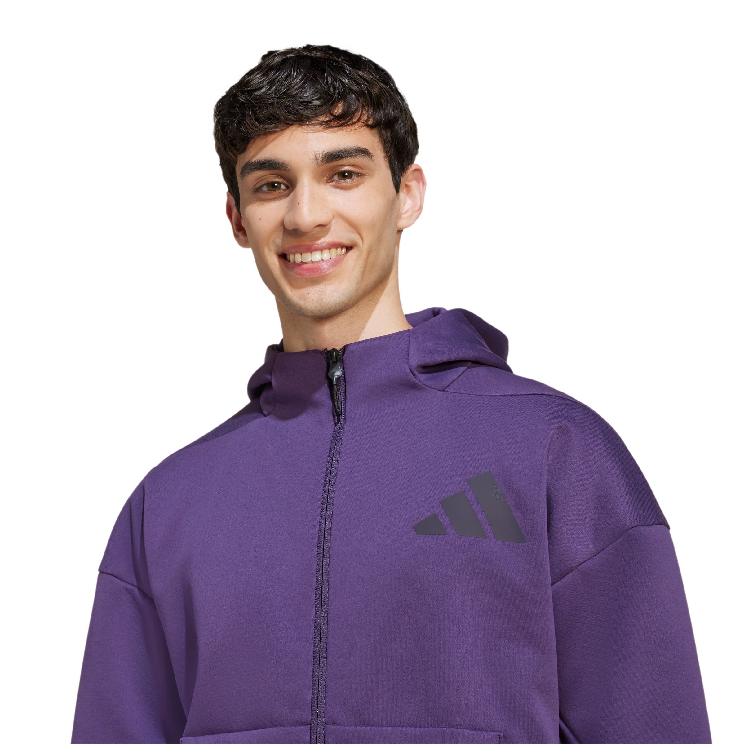 adidas Men's New Z.N.E. Full Zip Hooded Track Jacket