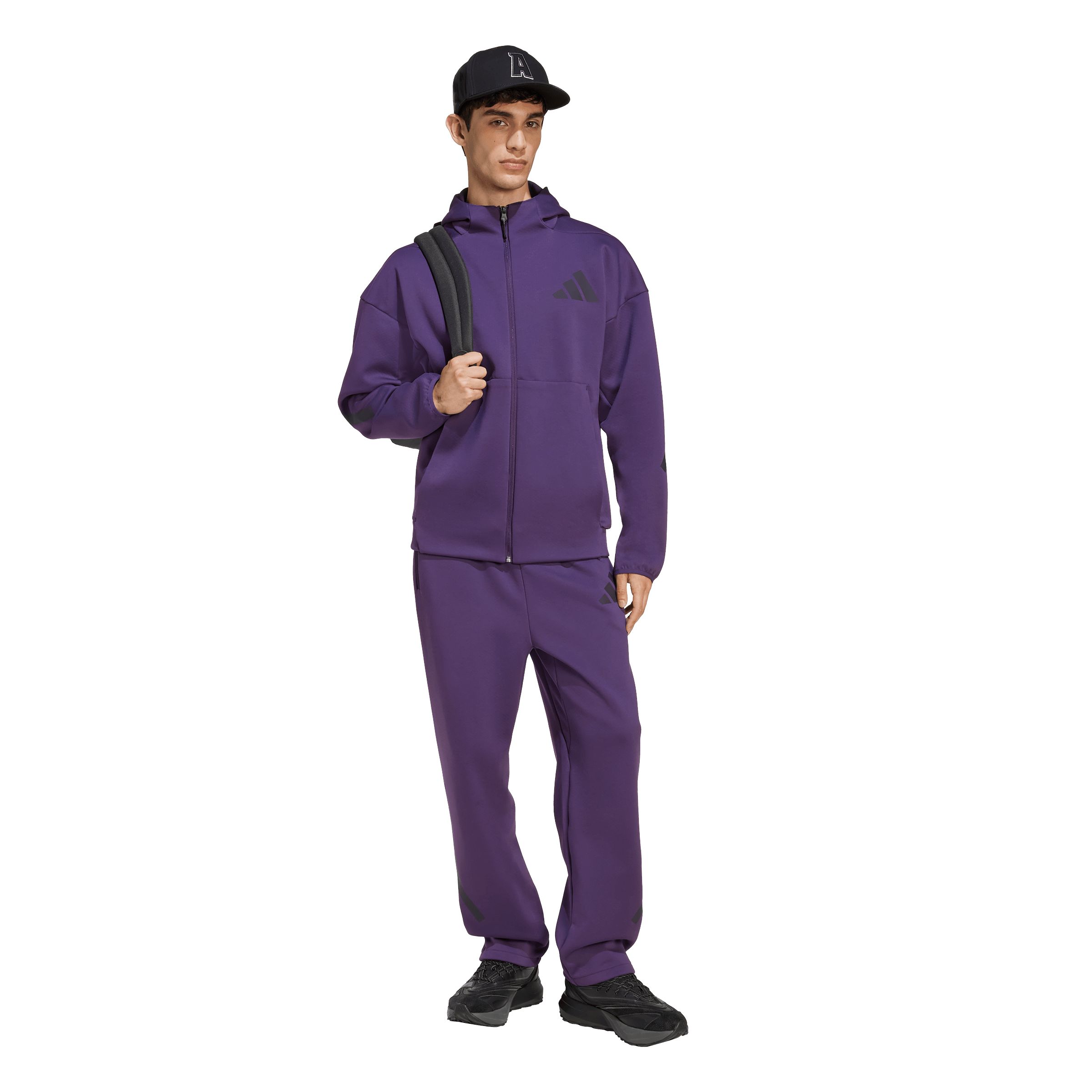 adidas Men's New Z.N.E. Full Zip Hooded Track Jacket