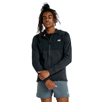 New Balance Men's Heat Grid Full Zip Hoodie Front_Flat