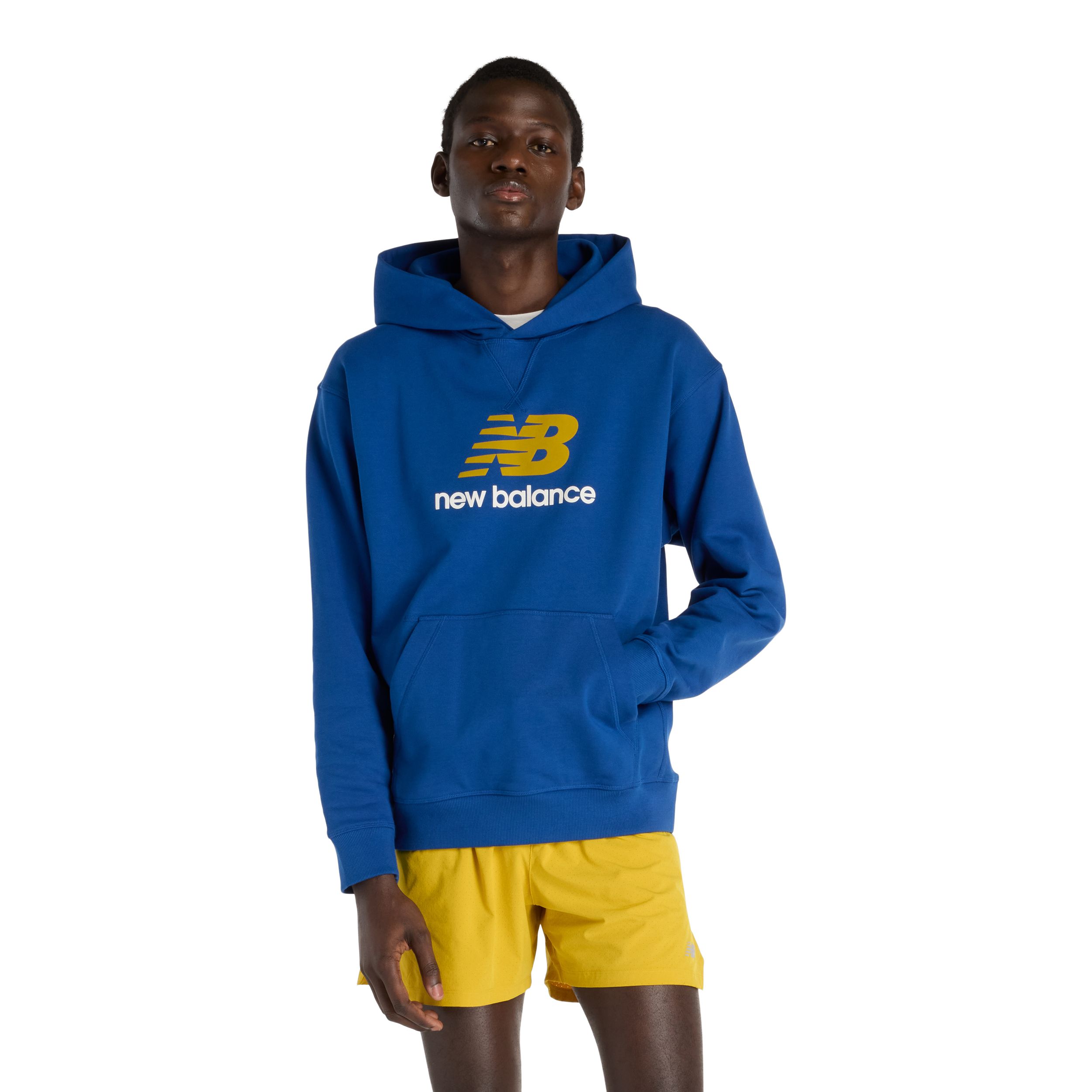 New Balance Men's Athletics French Terry Logo Pullover Hoodie
